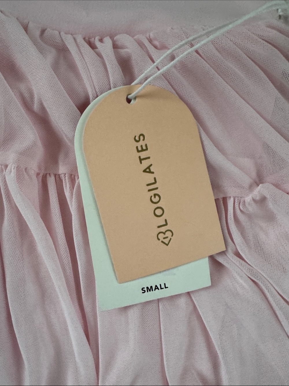 Light Pink Tiered Ruffle Skater Skirt - Women's - Picture 4 of 4
